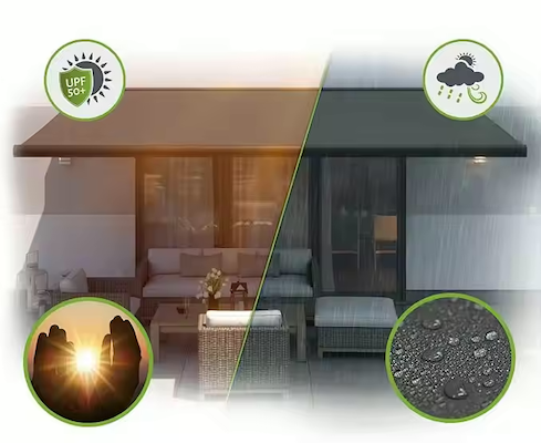 Modern Outdoor half Cassette Retractable Awning Waterproof