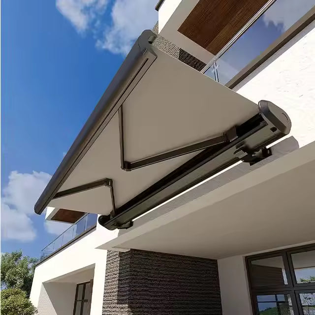 Modern Outdoor Full Cassette Retractable Awning Waterproof