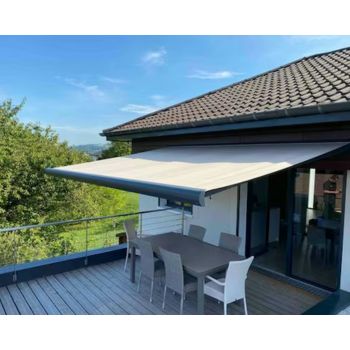 Modern Outdoor Half Cassette Retractable Awning Waterproof - VistaVip