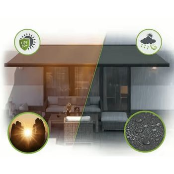 Modern Outdoor Manual Cassette Retractable Awning Waterproof - VistaVip